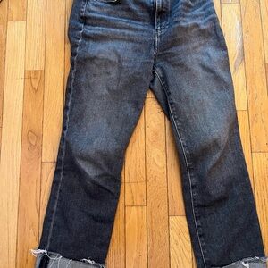 PAIGE petite Cindy Grey Straight Jeans